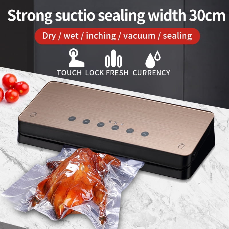 Vacuum Sealer, Handle Lock Design,  Multifunctional Commercial and Home Vacuum Food Sealer Vacuum Sealers with Built-In Roll Storage
