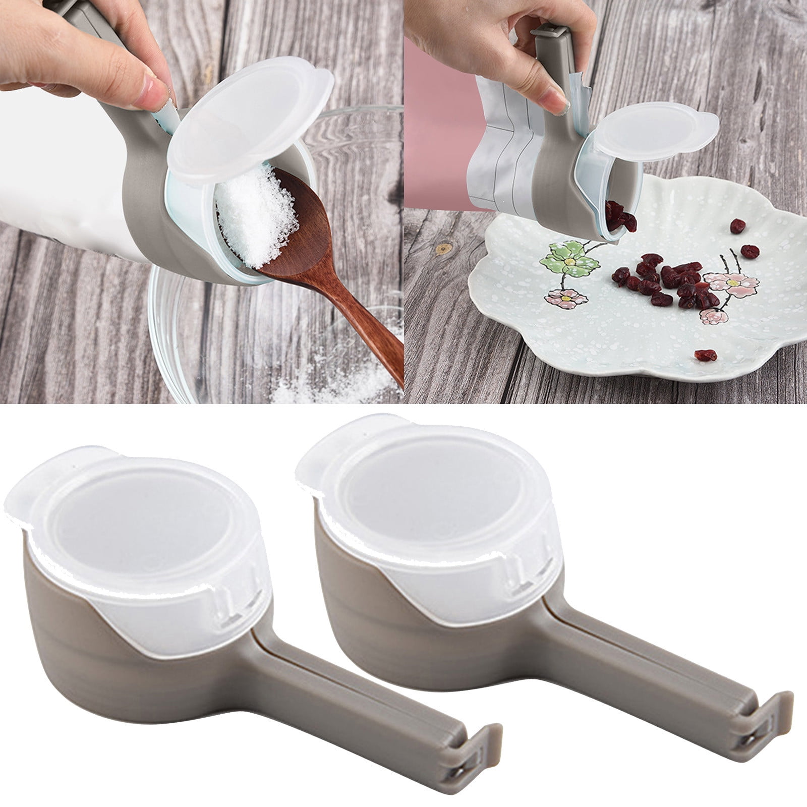 Vacuum Sealer Jar Attachment Wide Mouth 2 Piece Food Bag Sealing Clip