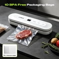thumbnail image 1 of 65KPa Vacuum Sealer Machine with 4 Modes (Dry/Moist/Pulse/Seal), Built-in Cutter, Digital Display & 10 Bags, for Food Storage, Sous Vide & Meal Prep, 1 of 8