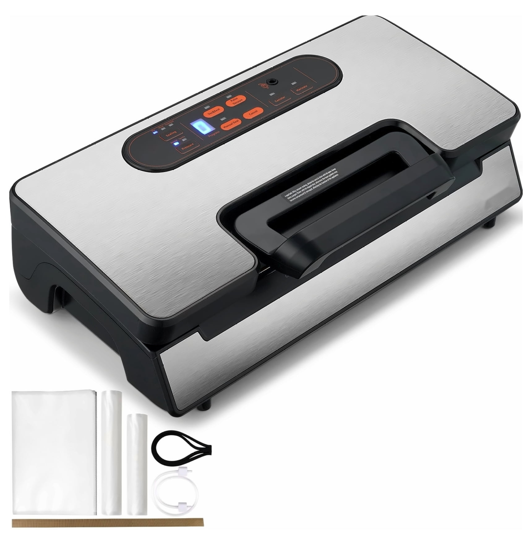 Vacuum Sealer Machine, 90Kpa Powerful Dual Pump, Automatic Food Sealer with Bags & Hose