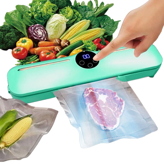 Vacuum Sealer Machine, Automatic Food Vacuum Sealer for Food Preservation, Green Sealing Packing System for Fresh Food Storage, Save Money Keep Fresh, Compact Design