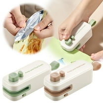 Vacuum Sealer Machine Basdi Portable Automatic Bag Sealer - Compact Vacuum Sealer for Snacks and Plastic Bags | Easy Use, Preserves Freshness, Ideal for Kitchen and Travel, Snack Bag Sealer, A
