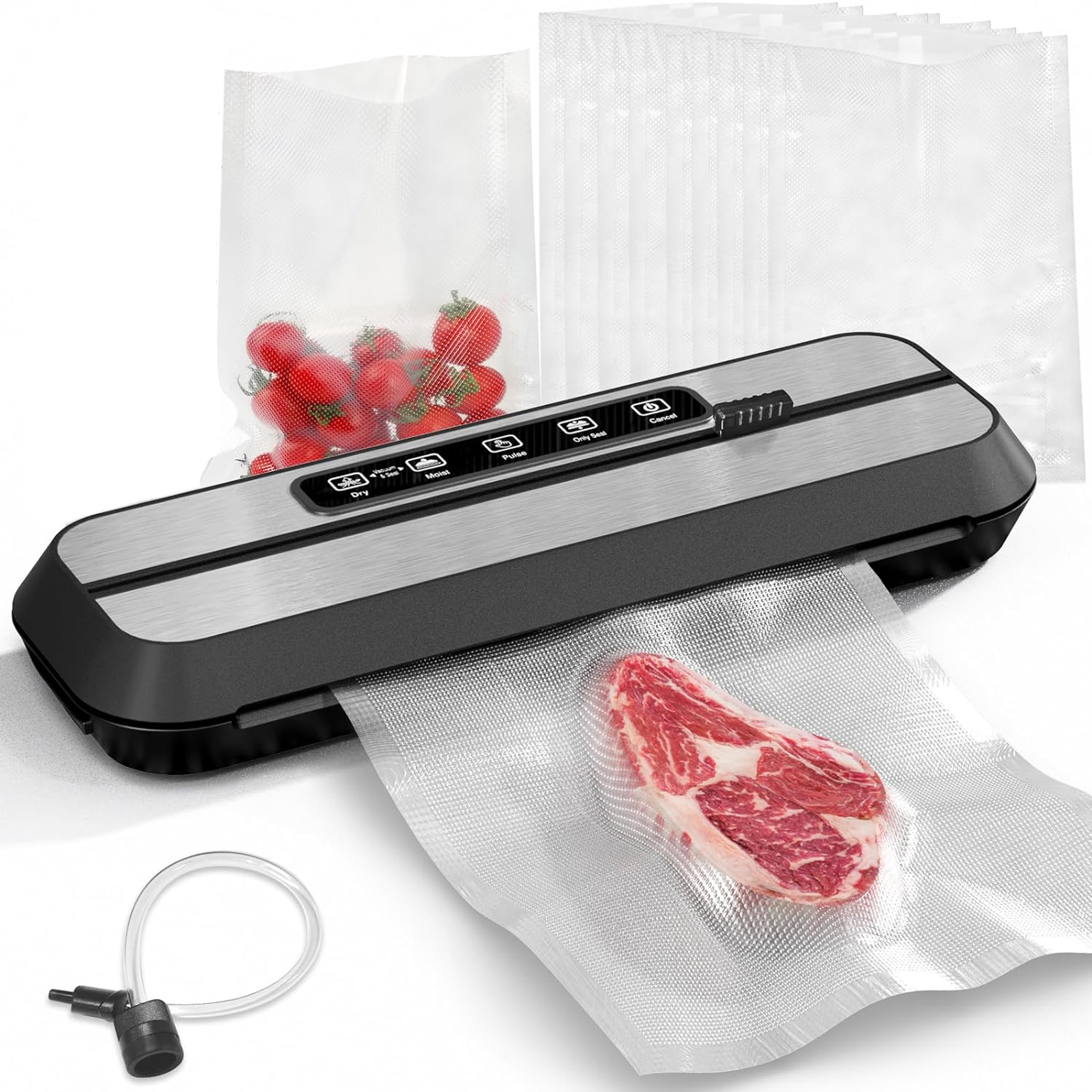 Vacuum Sealer Machine, Oenbopo 80 Kpa Food Vacuum Sealer with Automatic