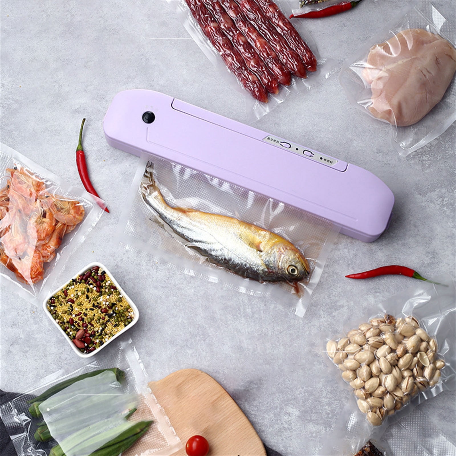 Vacuum Sealer Machine, Powerful 4in1 Food Vaccum Sealer Machine Set