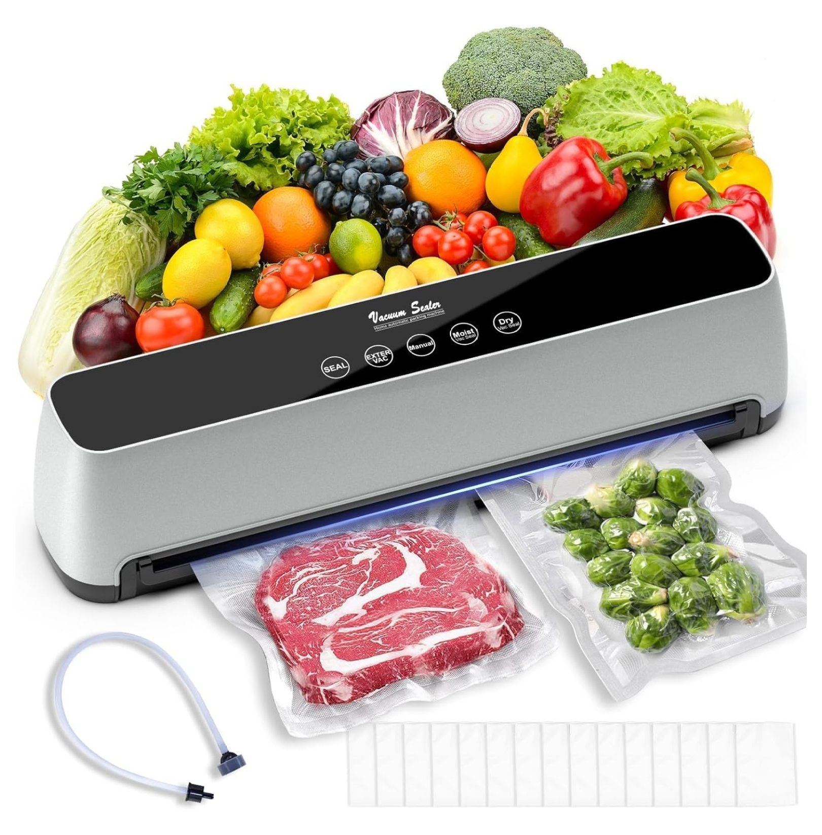 Vacuum Sealer New Upgraded 70 Kpa Full Automatic Vacuum Sealer with LED