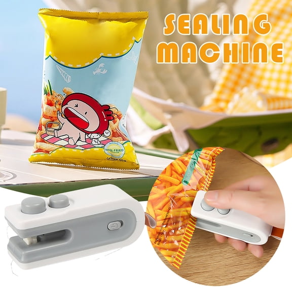 Vacuum Sealer Small Home Mini Sealing Machine, Food Snack Plastic Bag Sealer Charging, Portable Compact, Rechargeable, Freshness Preservation, Kitchen Gadget, Easy Use