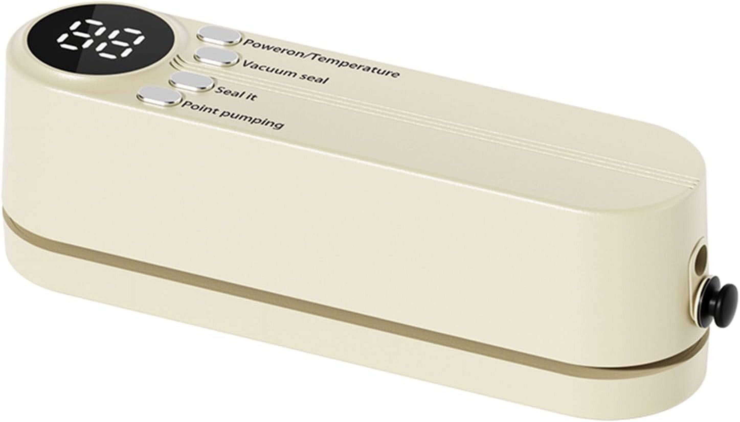 Vacuum Sealer Vacuum Packaging Machine Portable Vacuum Machine Beige