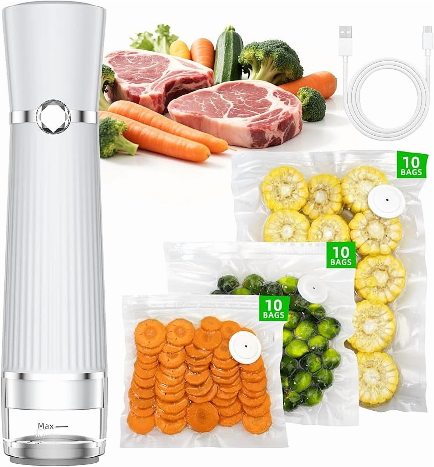 Vacuum Sealer for food 30 Reusable Bags