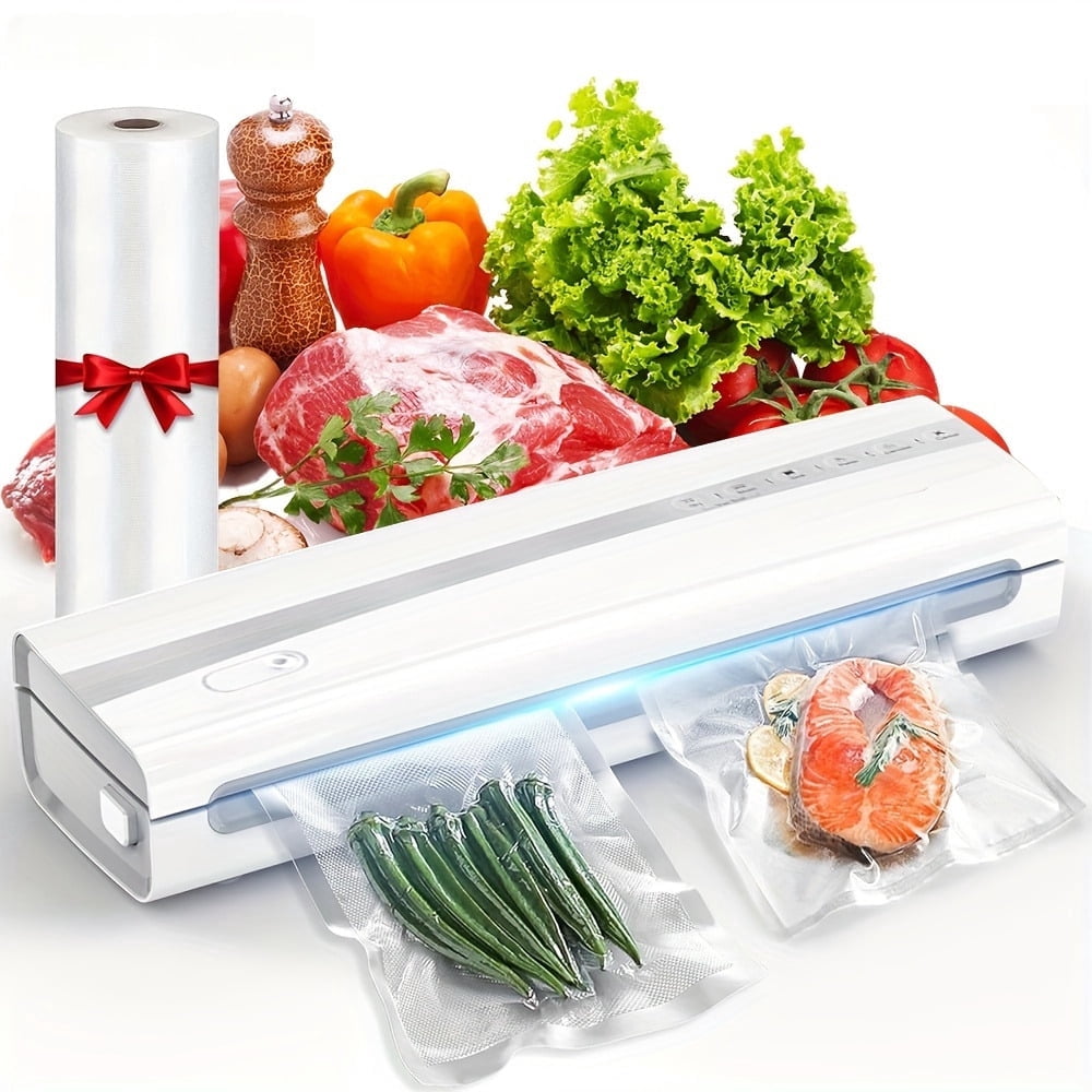 Vacuum Sealing Machine, Automatic Food Sealer with Bag Cutter, Vacuum Seal Roll Included, Dry & Moist Food Modes
