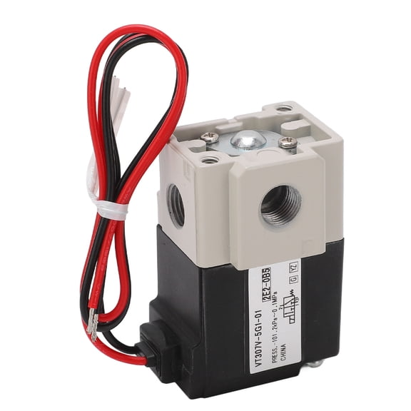Vacuum Solenoid Valve High Frequency Pneumatic 2 Position 3 Way Electric SMC Type DC24V G1/8 Air Flow Control Valve / 0.125 in Connection