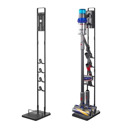 Vacuum Stand Storage Holder for V6 V7 V8 V10 V11 V15 DC58, with 4 Hooks & Wheels