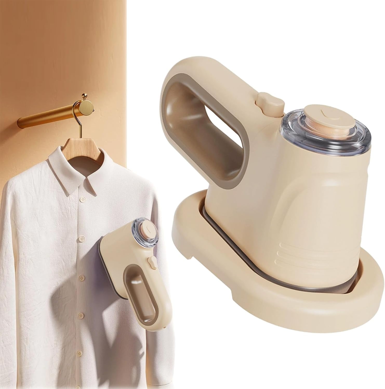 Vacuum Steamer for Clothes, 2025 Vacuum Steamer for Clothes Iron, 1000w Portable Handheld Clothing Steamers with 600ml Tank Delivers and 3.5FT Cord for Travel and Car Interior Care