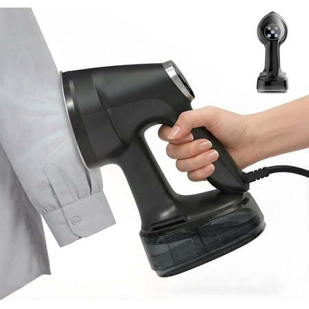 Vacuum Steamer for Clothes Handheld: 2500–3600Pa Adjustable Suction, No Leak & Stable Steam, Steaming & Ironing Portable Travel Garment Steamer, 400ml Tank, 4 Modes, 15s Heat-Up, 110-120V