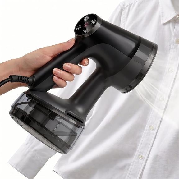 Vacuum Steamer for Clothes Handheld: 3600Pa Powerful Suction,Portable Travel Garment Steamer,400ml WaterTank, LED Display,15s Heat-Up,2-in-1 Steaming & Ironing,No Leak&Stable Steam(for 110-120V)