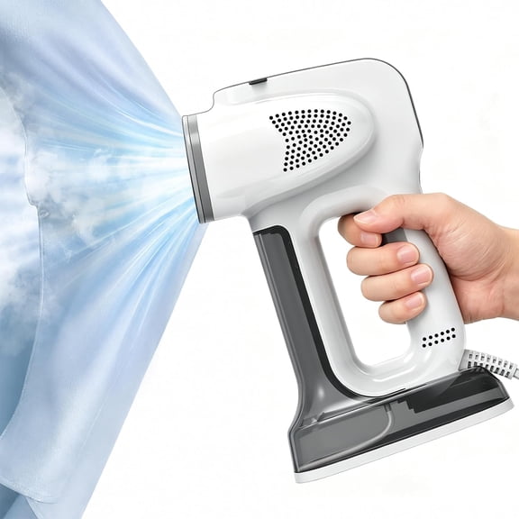 Vacuum Steamer for Clothes, 3500Pa Strong Suction Garment 3 in 1 Handheld Travel & Iron 25s Rapid Preheating, 340ML Large Water Tank