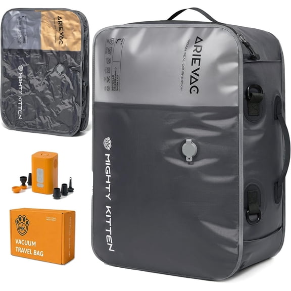 Vacuum Storage Bag Kit with Pump, 41L Compression Bag for Organization & Long Trips, Vacuum Seal Storage for Luggage & Seasonal Storage (1-Pack)