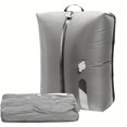 thumbnail image 1 of Vacuum Storage Bag, Waterproof Moisture Resistant Gray, 1 Pack Portable Travel Compression Pouch, For Outdoor Camping Business Trip Luggage Organizer Save Space For Clothes Bedding, 1 of 6