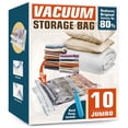 thumbnail image 1 of AGALI Large Space Vacuum Storage Bags 10 Jumbo Pack for Clothes Comforters Blankets Bedding, 1 of 7