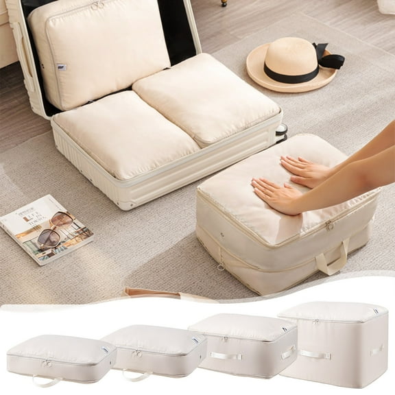 Vacuum Storage Bags 1PC,Travel Compression BagsLarge Garment Organizer For Suitcase Packing, Wrinkle-Free Clothes Quilt Storage Solution