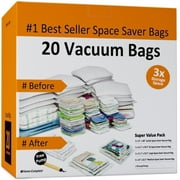 Home-Complete 20-Piece-Set of Vacuum Sealer Bags with Pump Included