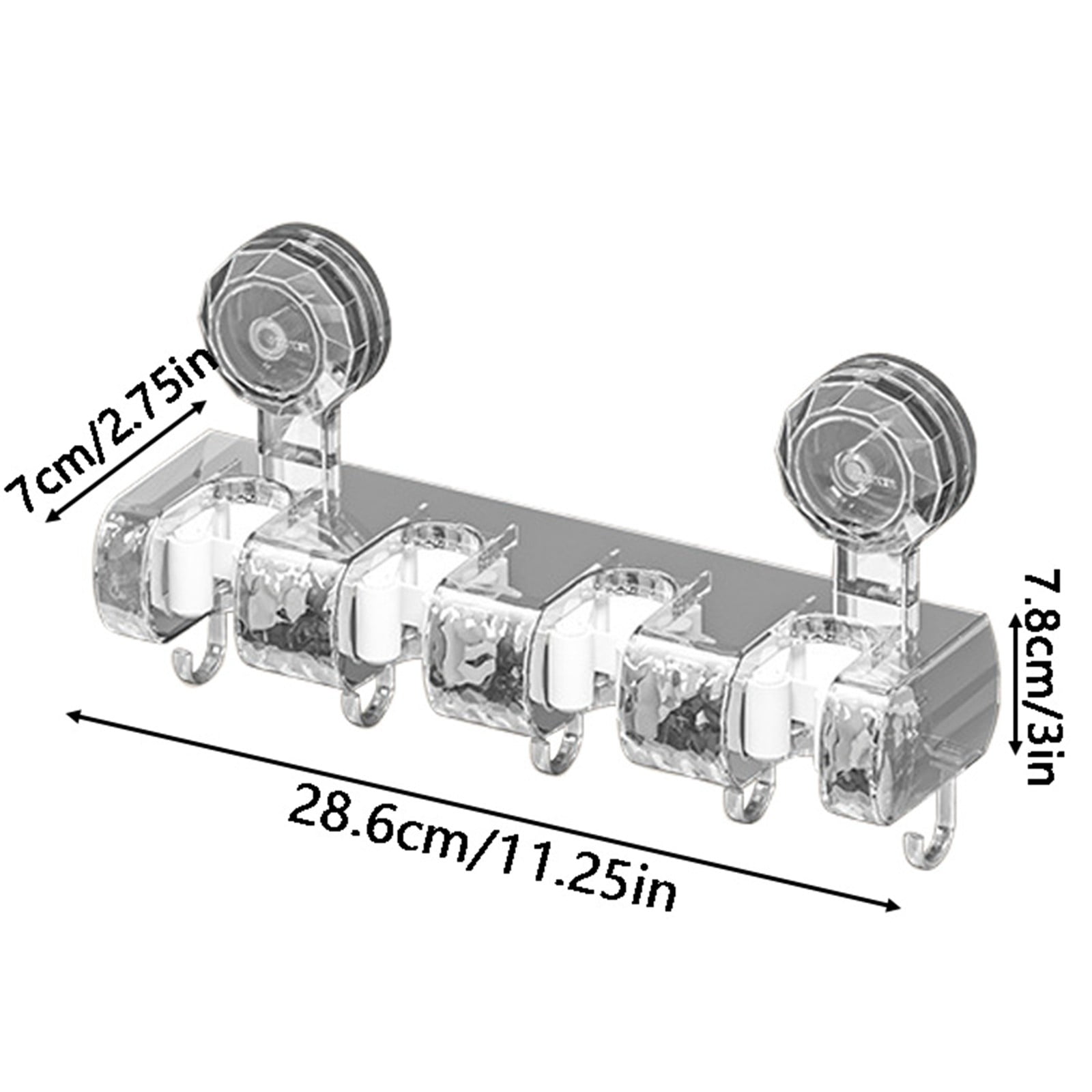 Vacuum Suction Cup Mop Wall Hanging Clip With No Punching Mop Hook