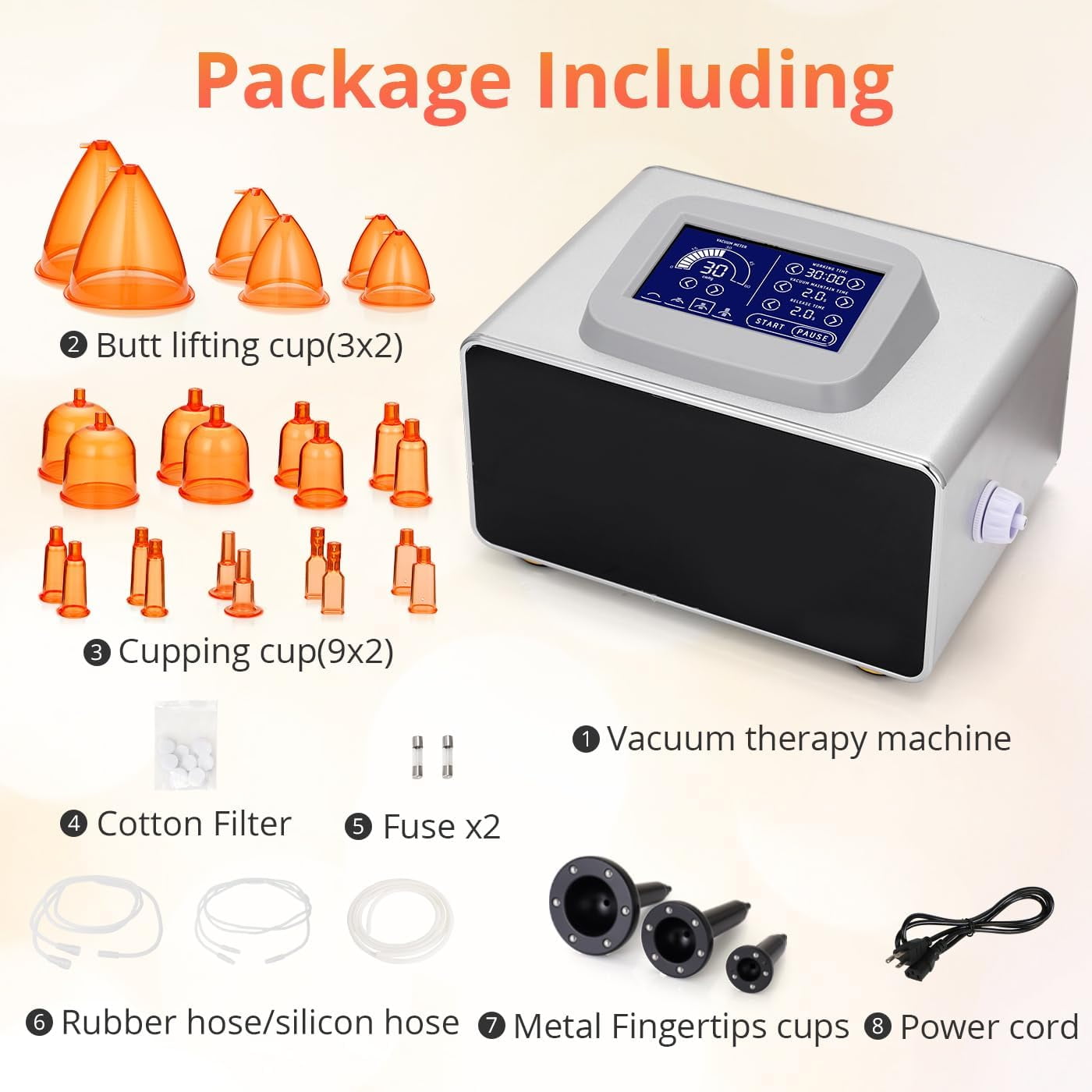 Vacuum Therapy Machine, Vacuum Cupping Massager, Scrapping Cupping ...