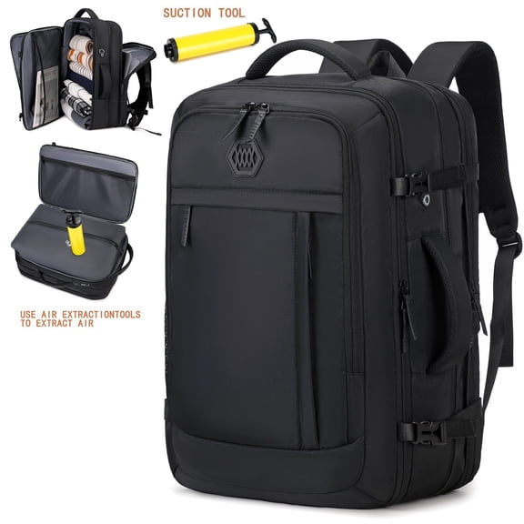 Vacuum Travel Backpack-durable and Space-saving Bag for Airplanes, Business Trips, Hiking, Vacations and Commuting. Designed with Adjustable Shoulder Straps-portable Storage
