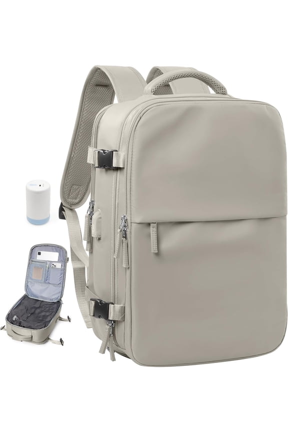 Vacuum Travel Backpack with Pump for Women Men, Carry  Air Backpack for Flight Approved, Personal Item Compression Bag for Travel Luggage Backpacks