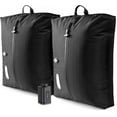 thumbnail image 1 of Vacuum Travel Bags with Pump–Electric Wireless Air Pump, 2PC Vacuum Seal bags for Clothing Travel, Double Layer Travel Vacuum Bags for Luggage with IP67 Waterproof, Compression Bags for travel, 1 of 9