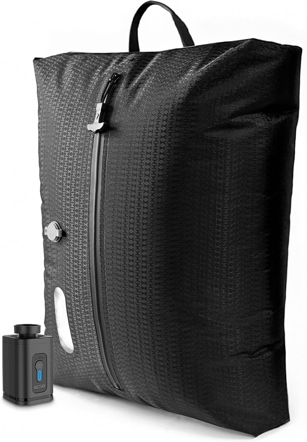 Vacuum Travel Bags with Pump–Electric Wireless Air Pump, 1PC Vacuum Seal bags for Clothing Travel, Double Layer Travel Vacuum Bags for Luggage with IP67 Waterproof, Compression Bags for travel