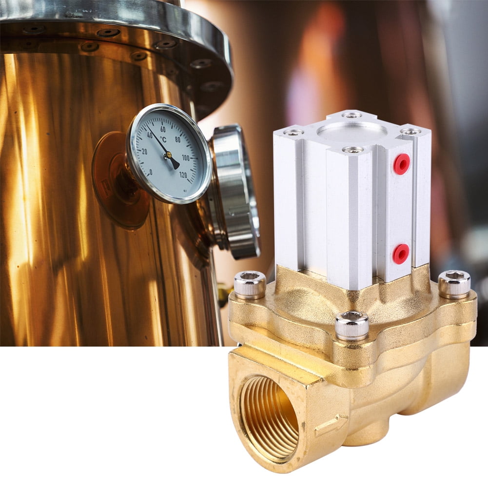 Vacuum Valve, Pneumatic Control Valve Brass Vacuum Valve PTFE Oil 01