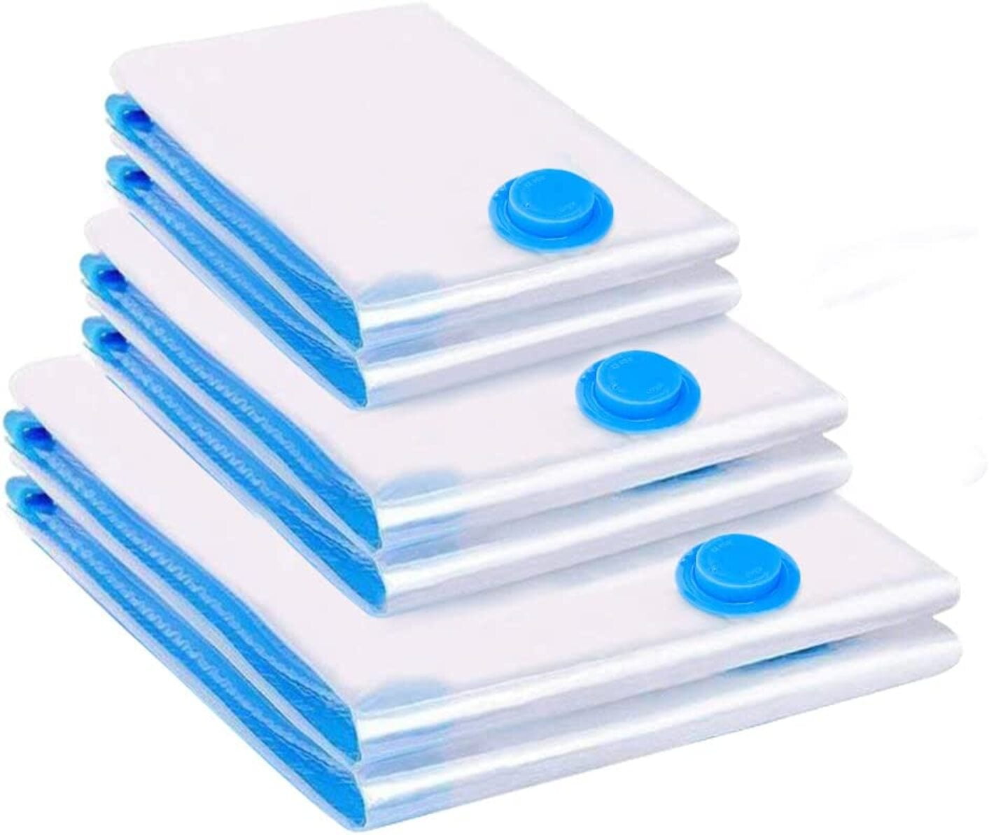 Vacuum bags for clothes duvets, 6 storage bags--