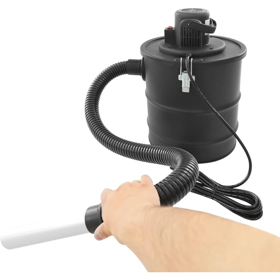 Vacuum for Pellet Stoves & Fireplaces - 1200W Powerful Ash Vacuum Cleaner with Washable Filter, 18KPa Suction for Wood Stove, BBQ & Cold Ashes
