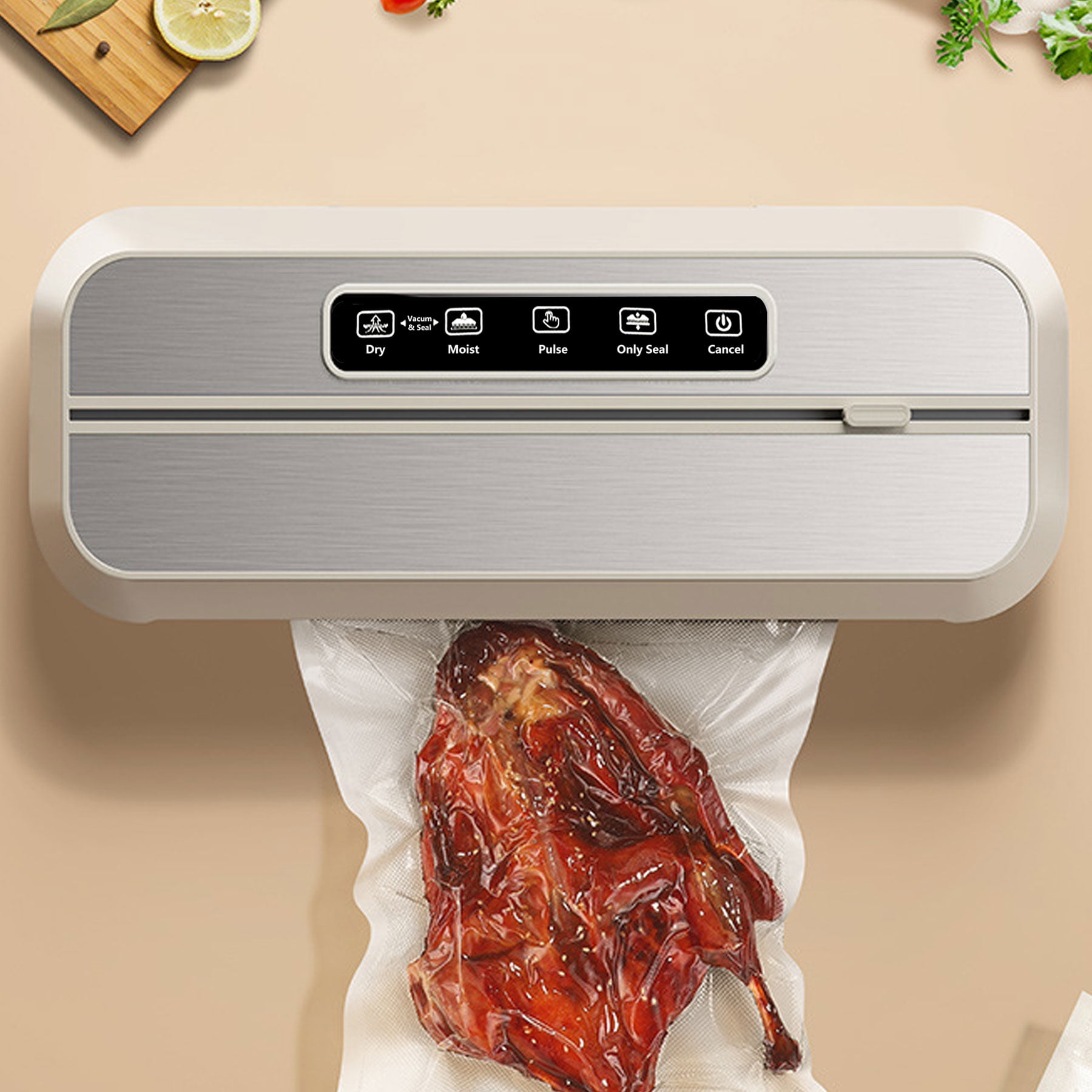 Vacuum sealers, Food Sealer Vacuum Sealer Machine with Bag Cutter and