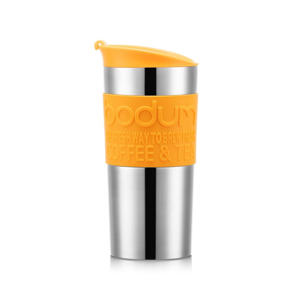 Vacuum travel mug, small, 0.35 l, 12 oz, stainless steel yellow