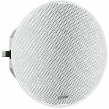 Vaddio EasyIP 2-way Ceiling Mountable, In-wall, Flush Mount, Recessed Mount Speaker, 25 W RMS, White, TAA Compliant