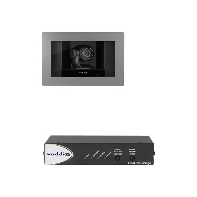 Onelink Video Processor Vaddio RoboSHOT IW Clear Glass OneLINK Bridge System - Walmart Business ...