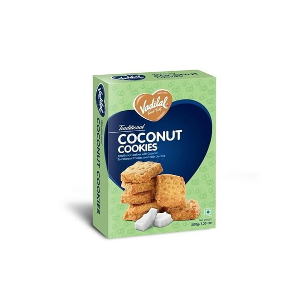 Vadilal Quick Treat Coconut Cookies (Traditional Cookies with Coconut)
