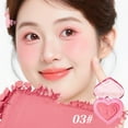 thumbnail image 1 of Vadkta Powder Blush for Cheeks, Heart-Shaped Cream Blush, Lightweight Melt-In Texture, Micro-Pearl Glow, Buildable Natural Color, Soft Radiant Finish, 1 of 1