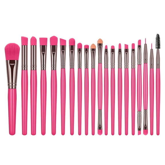 Vadktai 20pcs Diamond Shape Handle Makeup Brushes Sets for Eye Shadow Eyeliner Foundation Blush Lip Makeup Brushes Powder Liquid Cream