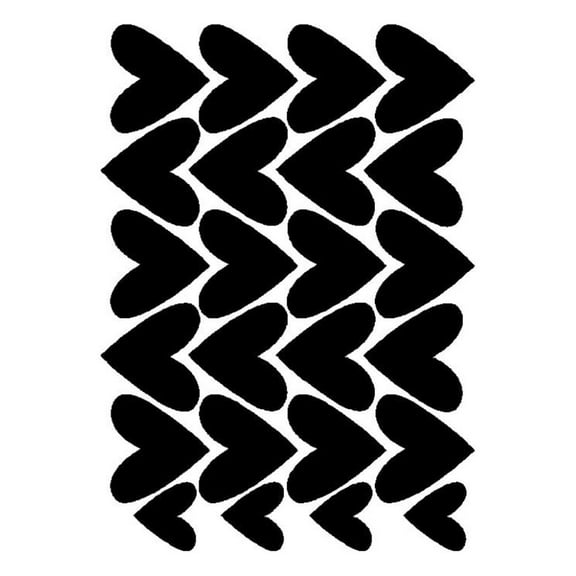 Vadktai 24 PCS Hearts Wall Decals Peel and Stick for Kids, Baby Bedroom Nursery and Living Room. Love Vinyl Wall Stickers Decor