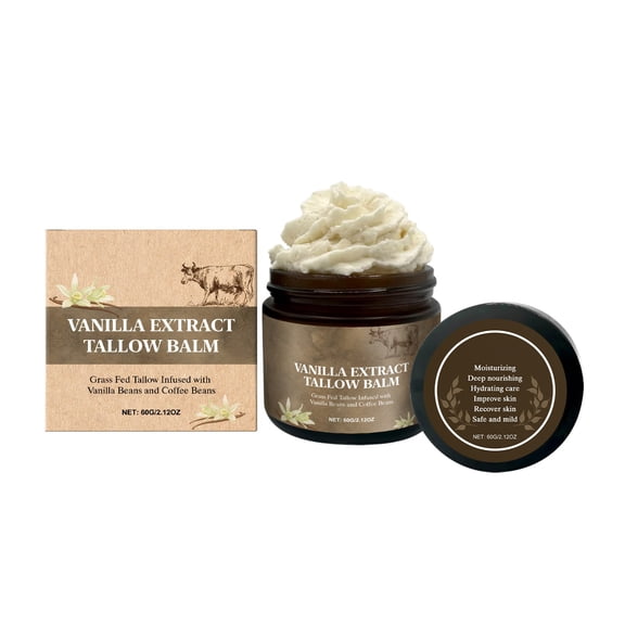 Vadktai Anti-Aging Beef Tallow Cream for Fine Lines & Wrinkles | Deep Hydration for Youthful Glow