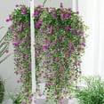 thumbnail image 1 of Vadktai Artificial Hanging Flowers, Fake Hanging Plants, Orchid Flower Bouquet for Wall, Home, Room, Garden, Wedding, Indoor Outdoor, Spring Decoration, 1 of 4