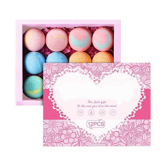 Vadktai Bath Bombs for Kids and Women, 12 Handmade Bath Bomb Gift Set, Fun Bubble Bath Perfect Gifts