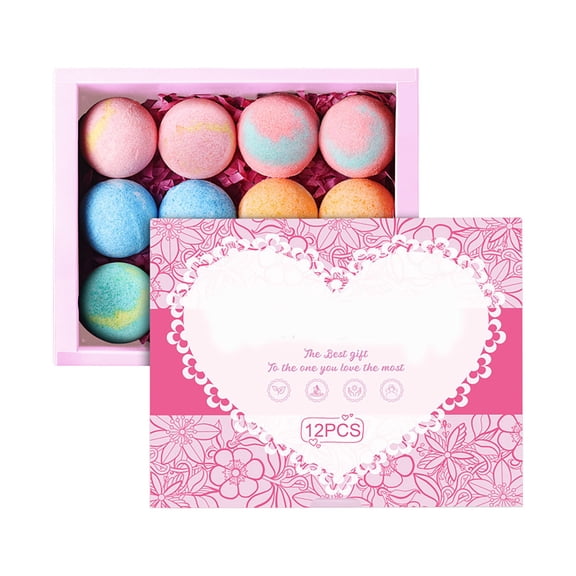 Vadktai Bath Bombs for Women, 12 Handmade Bath Bomb Gift Set, Bubble Bath Bombs - Perfect Self Care Relaxing Spa Gifts for Women
