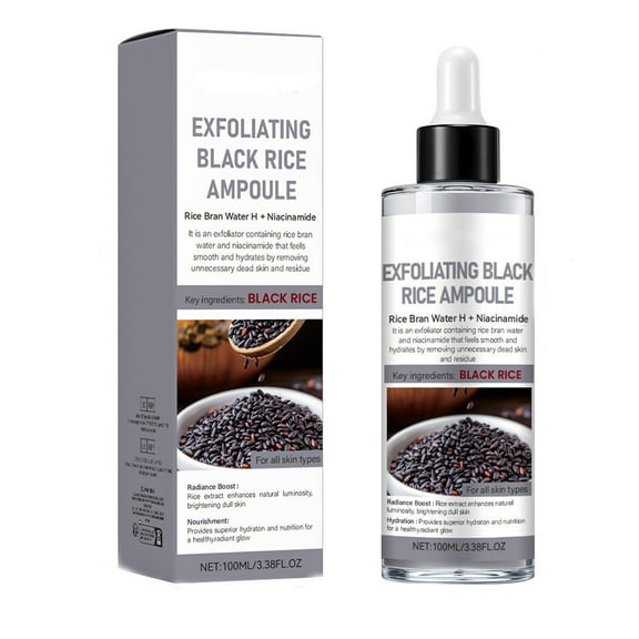 Vadktai Black Rice Peeling, Soft Rice Exfoliating Face and Body, Black Rice Exfoliant for All Skin Types, Gentle Peel & Deep Hydration