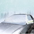 thumbnail image 1 of Vadktai Car Windshield Snow Cover with Side Mirror Cover, 4 Layers Winter Frost Protection for Any Weather, Windscreen Covers with Magnetic Edges, Front Window Automotive Covers for Car SUV Trucks, 1 of 8