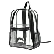 Vadktai Clear Backpack, Heavy Duty, PVC Transparent Backpack, See Through Backpack for College Workplace