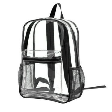Vadktai Clear Backpack, Heavy Duty, PVC Transparent Backpack, See Through Backpack for College Workplace
