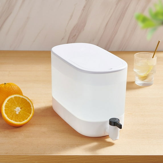 Vadktai Cold Kettle with Faucet, 4L Refrigerator Juice Water Pitcher, Home Plastic Beverage Dispenser, Filter Drink Container for Home, Kitchen, Camping, Party